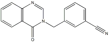 3-[(4-oxo-3,4-dihydroquinazolin-3-yl)methyl]benzonitrile 구조식 이미지