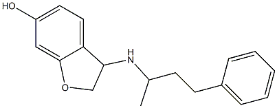 3-[(4-phenylbutan-2-yl)amino]-2,3-dihydro-1-benzofuran-6-ol 구조식 이미지