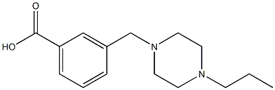 3-[(4-propylpiperazin-1-yl)methyl]benzoic acid 구조식 이미지