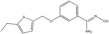 3-[(5-ethylthien-2-yl)methoxy]-N'-hydroxybenzenecarboximidamide Structure