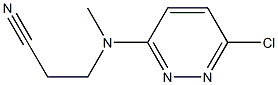 3-[(6-chloropyridazin-3-yl)(methyl)amino]propanenitrile Structure