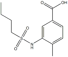 3-[(butylsulfonyl)amino]-4-methylbenzoic acid Structure