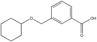 3-[(cyclohexyloxy)methyl]benzoic acid Structure