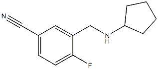 3-[(cyclopentylamino)methyl]-4-fluorobenzonitrile 구조식 이미지