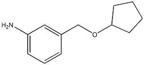 3-[(cyclopentyloxy)methyl]aniline Structure