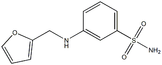 3-[(furan-2-ylmethyl)amino]benzene-1-sulfonamide 구조식 이미지