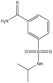 3-[(isopropylamino)sulfonyl]benzenecarbothioamide 구조식 이미지