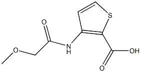 3-[(methoxyacetyl)amino]thiophene-2-carboxylic acid Structure
