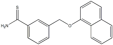 3-[(naphthalen-1-yloxy)methyl]benzene-1-carbothioamide 구조식 이미지