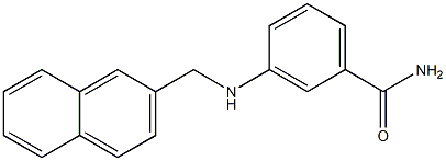 3-[(naphthalen-2-ylmethyl)amino]benzamide Structure