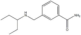 3-[(pentan-3-ylamino)methyl]benzamide Structure
