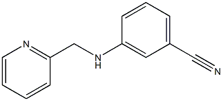 3-[(pyridin-2-ylmethyl)amino]benzonitrile Structure