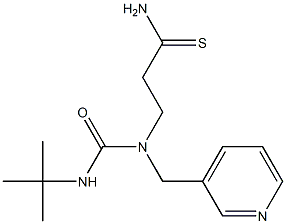3-[(tert-butylcarbamoyl)(pyridin-3-ylmethyl)amino]propanethioamide Structure
