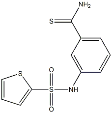 3-[(thien-2-ylsulfonyl)amino]benzenecarbothioamide Structure