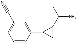 3-[2-(1-aminoethyl)cyclopropyl]benzonitrile 구조식 이미지