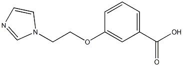 3-[2-(1H-imidazol-1-yl)ethoxy]benzoic acid 구조식 이미지