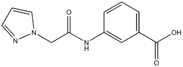 3-[2-(1H-pyrazol-1-yl)acetamido]benzoic acid 구조식 이미지