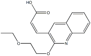 3-[2-(2-ethoxyethoxy)quinolin-3-yl]prop-2-enoic acid Structure