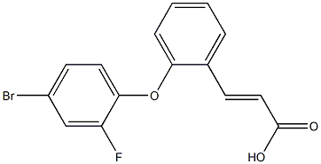 3-[2-(4-bromo-2-fluorophenoxy)phenyl]prop-2-enoic acid 구조식 이미지