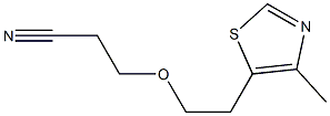 3-[2-(4-methyl-1,3-thiazol-5-yl)ethoxy]propanenitrile 구조식 이미지