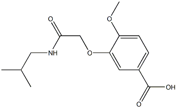 3-[2-(isobutylamino)-2-oxoethoxy]-4-methoxybenzoic acid 구조식 이미지