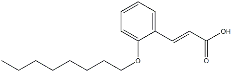 3-[2-(octyloxy)phenyl]prop-2-enoic acid 구조식 이미지