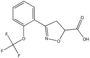 3-[2-(trifluoromethoxy)phenyl]-4,5-dihydro-1,2-oxazole-5-carboxylic acid Structure