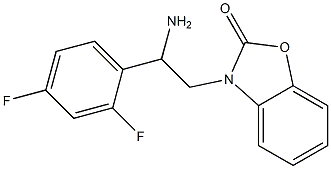 3-[2-amino-2-(2,4-difluorophenyl)ethyl]-2,3-dihydro-1,3-benzoxazol-2-one Structure