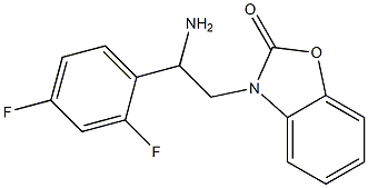 3-[2-amino-2-(2,4-difluorophenyl)ethyl]-2,3-dihydro-1,3-benzoxazol-2-one 구조식 이미지