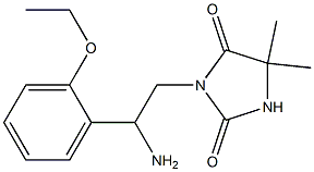 3-[2-amino-2-(2-ethoxyphenyl)ethyl]-5,5-dimethylimidazolidine-2,4-dione Structure
