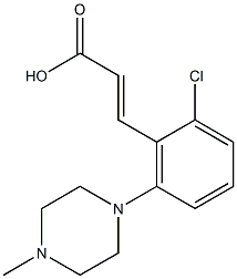 3-[2-chloro-6-(4-methylpiperazin-1-yl)phenyl]prop-2-enoic acid Structure