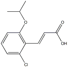 3-[2-chloro-6-(propan-2-yloxy)phenyl]prop-2-enoic acid 구조식 이미지
