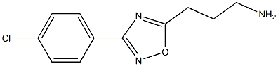 3-[3-(4-chlorophenyl)-1,2,4-oxadiazol-5-yl]propan-1-amine Structure