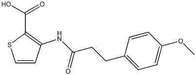 3-[3-(4-methoxyphenyl)propanamido]thiophene-2-carboxylic acid Structure