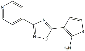 3-[3-(pyridin-4-yl)-1,2,4-oxadiazol-5-yl]thiophen-2-amine Structure