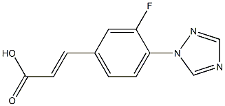 3-[3-fluoro-4-(1H-1,2,4-triazol-1-yl)phenyl]prop-2-enoic acid Structure