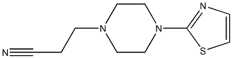3-[4-(1,3-thiazol-2-yl)piperazin-1-yl]propanenitrile Structure