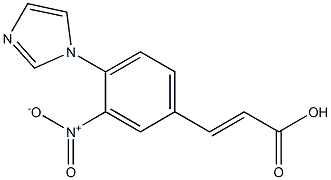 3-[4-(1H-imidazol-1-yl)-3-nitrophenyl]prop-2-enoic acid Structure