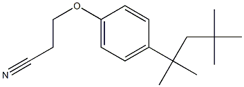 3-[4-(2,4,4-trimethylpentan-2-yl)phenoxy]propanenitrile Structure