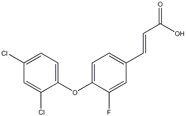 3-[4-(2,4-dichlorophenoxy)-3-fluorophenyl]prop-2-enoic acid Structure