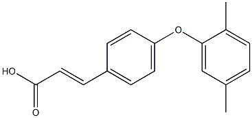 3-[4-(2,5-dimethylphenoxy)phenyl]prop-2-enoic acid 구조식 이미지