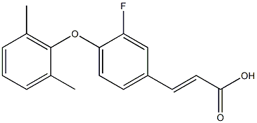 3-[4-(2,6-dimethylphenoxy)-3-fluorophenyl]prop-2-enoic acid 구조식 이미지