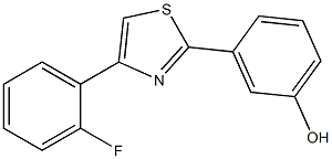 3-[4-(2-fluorophenyl)-1,3-thiazol-2-yl]phenol Structure