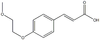 3-[4-(2-methoxyethoxy)phenyl]prop-2-enoic acid 구조식 이미지