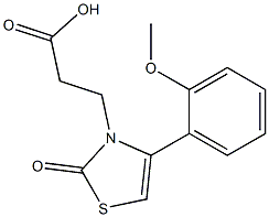 3-[4-(2-methoxyphenyl)-2-oxo-1,3-thiazol-3(2H)-yl]propanoic acid 구조식 이미지