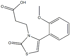 3-[4-(2-methoxyphenyl)-2-oxo-1,3-thiazol-3(2H)-yl]propanoic acid Structure