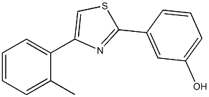 3-[4-(2-methylphenyl)-1,3-thiazol-2-yl]phenol 구조식 이미지