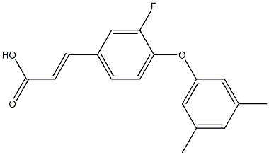 3-[4-(3,5-dimethylphenoxy)-3-fluorophenyl]prop-2-enoic acid Structure