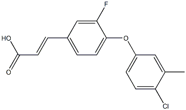 3-[4-(4-chloro-3-methylphenoxy)-3-fluorophenyl]prop-2-enoic acid Structure