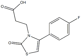 3-[4-(4-fluorophenyl)-2-oxo-1,3-thiazol-3(2H)-yl]propanoic acid 구조식 이미지